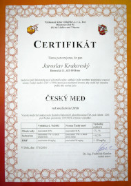 Certifikat kvality 2016